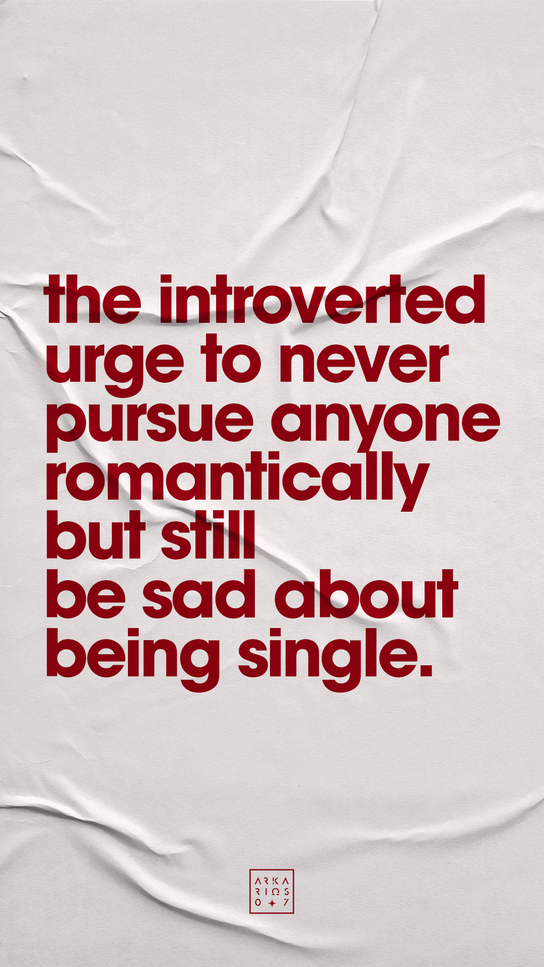 Being single quote poster